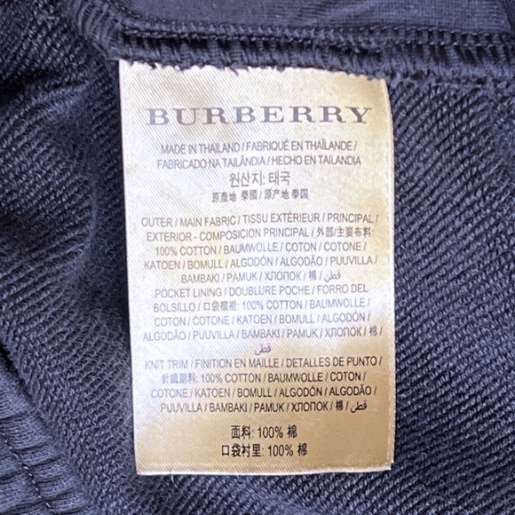 Burberry Mens Munley Embroidered Logo Sweatpants in Navy Blue Size XL - Picture 8 of 12